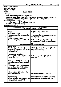 Giáo án Hình học Lớp 6 - Tiết 26: Tam giác - Năm học 2006-2007 - Nguyễn Văn Tuyến