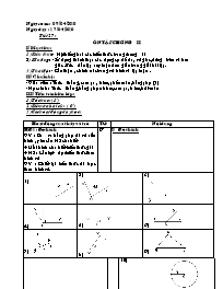Giáo án Hình học Lớp 6 - Tiết 27: Ôn tập chương II - Năm học 2009-2010 (bản 3 cột)