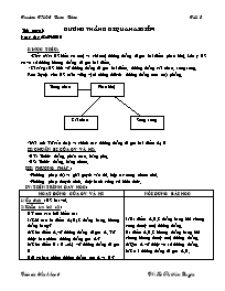 Giáo án Hình học Lớp 6 - Tiết 3: Đường thẳng 