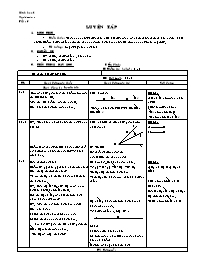 Giáo án Hình học - Lớp 6 - Tiết 6: Luyện tâp (bản 4 cột)