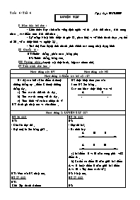 Giáo án Hình học Lớp 6 - Tiết 6: Luyện tập -