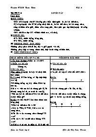 Giáo án Hình học Lớp 6 - Tiết 6: Luyện tập - 