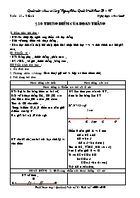 Giáo án Hình học Lớp 6 - Tuần 12 - Năm học 2009-2010 - Phạm Thanh Duy