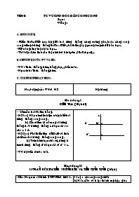 Giáo án Hình học lớp 7 - Tiết 10 đến 11 (bản 