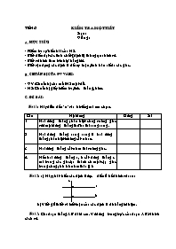 Giáo án Hình học lớp 7 - Tiết 16 đến 17 (bản 