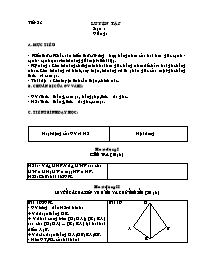 Giáo án Hình học lớp 7 - Tiết 23 đến 24 (bản 