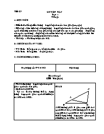 Giáo án Hình học lớp 7 - Tiết 27 đến 28 (bản 