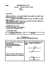 Giáo án Hình học lớp 7 - Tiết 8 đến 9 (bản 2 