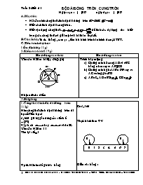 Giáo án Hình học Lớp 9 - Tuần 26 - Năm học 20