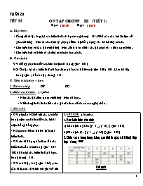 Giáo án Hình học Lớp 9 - Tuần 28 - Năm học 20