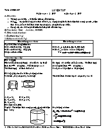 Giáo án Hình học Lớp 9 - Tuần 30 - Năm học 20