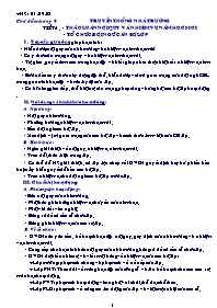 Giáo án Hoạt động ngoài giờ lên lớp Lớp 6 - N