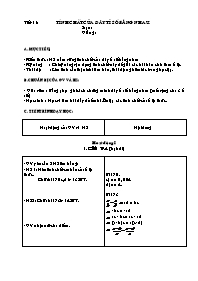 Giáo án môn Đại số Lớp 7 - Tiết 11 đến 12 (bả