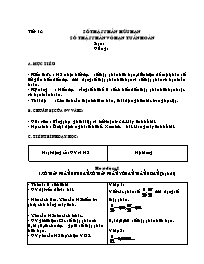 Giáo án môn Đại số Lớp 7 - Tiết 13 đến 14 (bả