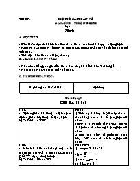 Giáo án môn Đại số Lớp 7 - Tiết 27 đến 28 (bản 2 cột)