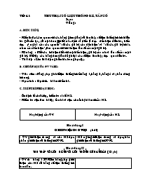 Giáo án môn Đại số Lớp 7 - Tiết 41 đến 42 (bả
