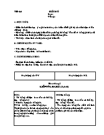 Giáo án môn Đại số Lớp 7 - Tiết 45 đến 46 (bản 2 cột)