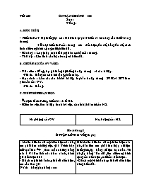 Giáo án môn Đại số Lớp 7 - Tiết 49 đến 50 (bản 2 cột)