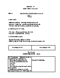 Giáo án môn Đại số Lớp 7 - Tiết 51 đến 52 (bản 2 cột)