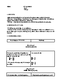 Giáo án môn Đại số Lớp 7 - Tiết 9 đến 10 (bản 2 cột)