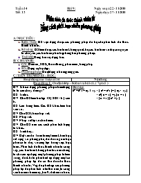Giáo án môn Đại số Lớp 8 - Bài 9: Phân tích đ