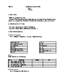 Giáo án môn Đại số Lớp 8 - Tiết 21 đến 22