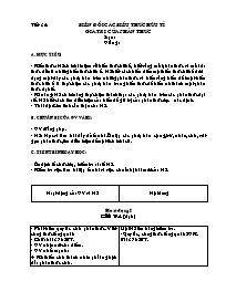 Giáo án môn Đại số Lớp 8 - Tiết 34: Biến đổi