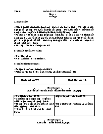 Giáo án môn Đại số Lớp 8 - Tiết 41 đến 42
