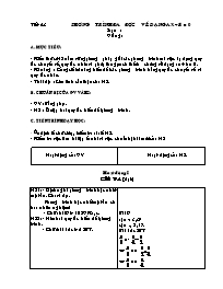 Giáo án môn Đại số Lớp 8 - Tiết 43 đến 44