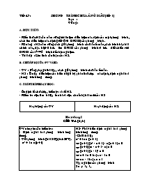 Giáo án môn Đại số Lớp 8 - Tiết 47 đến 48