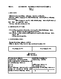 Giáo án môn Đại số Lớp 8 - Tiết 61 đến 62