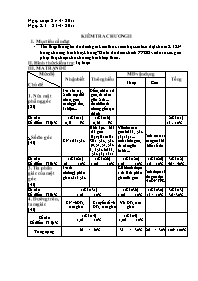 Giáo án môn Hình học Lớp 6 - Kiểm tra chương II - Năm học 2010-2011