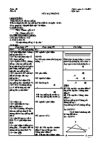 Giáo án môn Hình học Lớp 6 - Năm học 2011-2012 (Bản 3 cột)