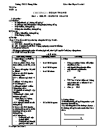 Giáo án môn Hình học Lớp 6 - Tiết 1, Bài 1: Điểm, đường thẳng - Năm học 2012-2013 - Phạm Văn Thái