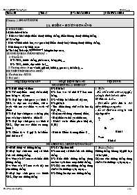 Giáo án môn Hình học Lớp 6 - Tiết 1, Bài 1: Đ