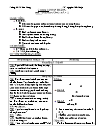 Giáo án môn Hình học Lớp 6 - Tiết 1, Bài 1: Đ