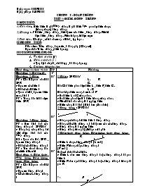 Giáo án môn Hình học Lớp 6 - Tiết 1 đến 14 - 
