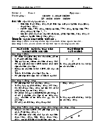 Giáo án môn Hình học Lớp 6 - Tiết 1 đến 15 (bản 2 cột)
