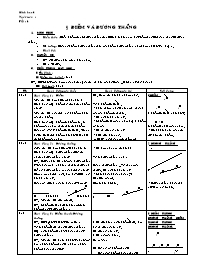 Giáo án môn Hình học Lớp 6 - Tiết 1 đến 2 - H