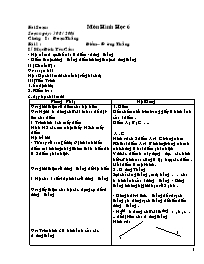 Giáo án môn Hình học Lớp 6 - Tiết 1 đến 24 - 
