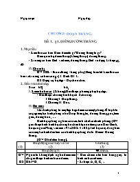 Giáo án môn Hình học Lớp 6 - Tiết 1 đến 27 (bản 3 cột)