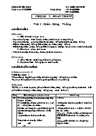 Giáo án môn Hình học Lớp 6 - Tiết 1 đến 28 - Năm học 2008-2009 - Đinh Hữu Thiệp