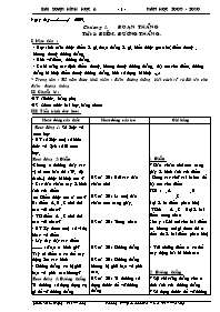 Giáo án môn Hình học Lớp 6 - Tiết 1 đến 4 - N
