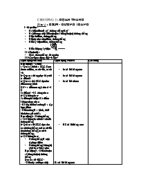 Giáo án môn Hình học Lớp 6 - Tiết 1: Điềm. Đường thẳng (bản 3 cột)