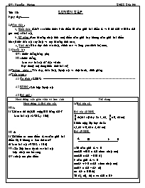 Giáo án môn Hình học Lớp 6 - Tiết 10: Luyện tập - Nguyễn Hoàng