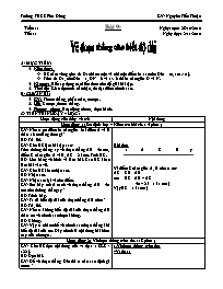 Giáo án môn Hình học Lớp 6 - Tiết 11, Bài 9: