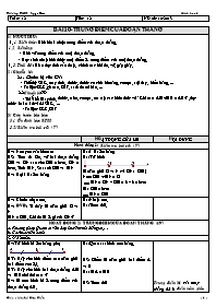 Giáo án môn Hình học Lớp 6 - Tiết 12, Bài 10: Trung điểm của đoạn thẳng - Lê Kim Tiến