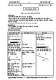 Giáo án môn Hình học Lớp 6 - Tiết 15 đến 20 -