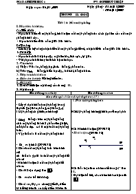 Giáo án môn Hình học Lớp 6 - Tiết 15: Nửa mặt phẳng - Năm học 2008-2009 - Đinh Hữu Thiệp