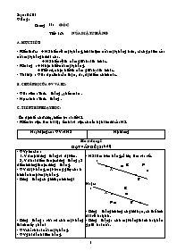 Giáo án môn Hình học Lớp 6 - Tiết 16 đến 19 (bản 3 cột)